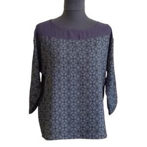 Forever 21 Sheer Shoulder Tunic Blouse